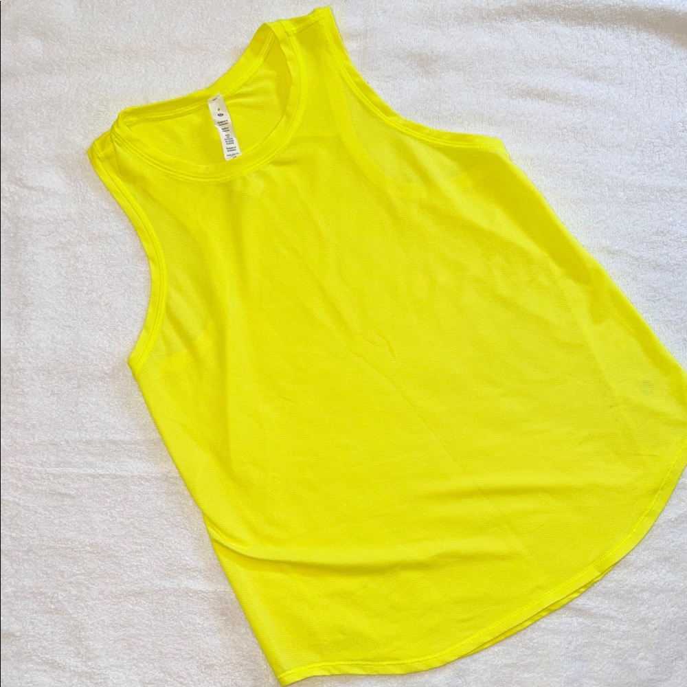 Lululemon Athletica Vibrant Yellow Tank Top